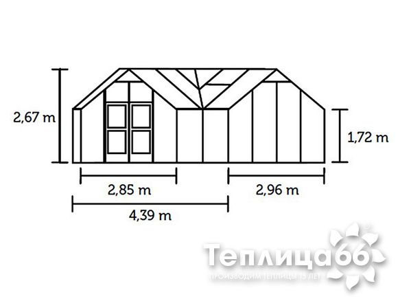 Теплица Juliana Orangery Aluminium 15,2 м²